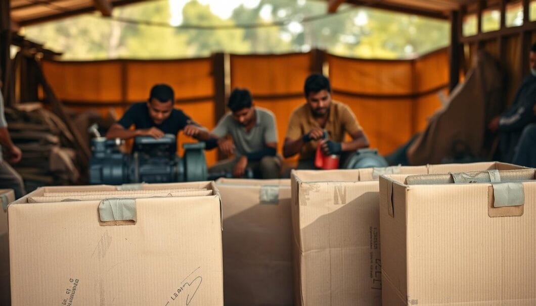 cajas de cartón para maquinaria