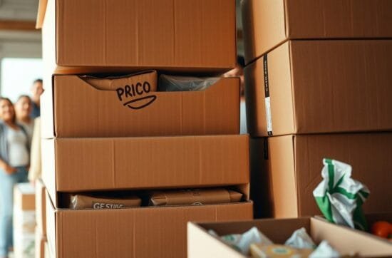 ¿Son seguras las cajas de cartón para alimentos?